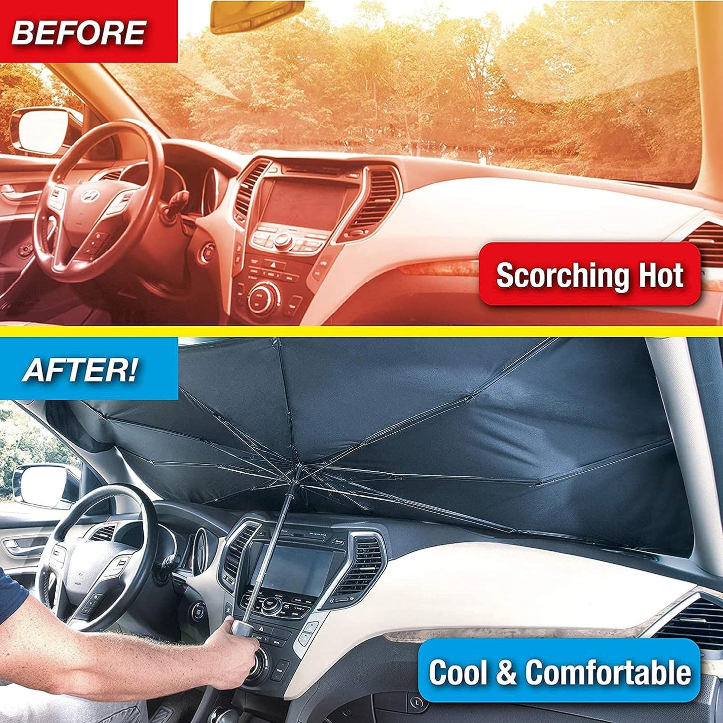 Car Windshield Sun Shade - Alsafwa Tech